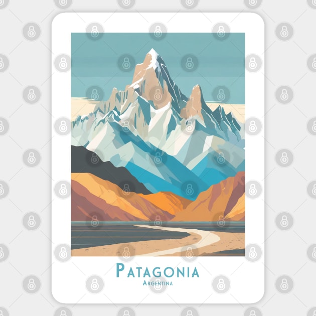 Argentina minimastic Majestic Patagonia Peak Sticker by POD24